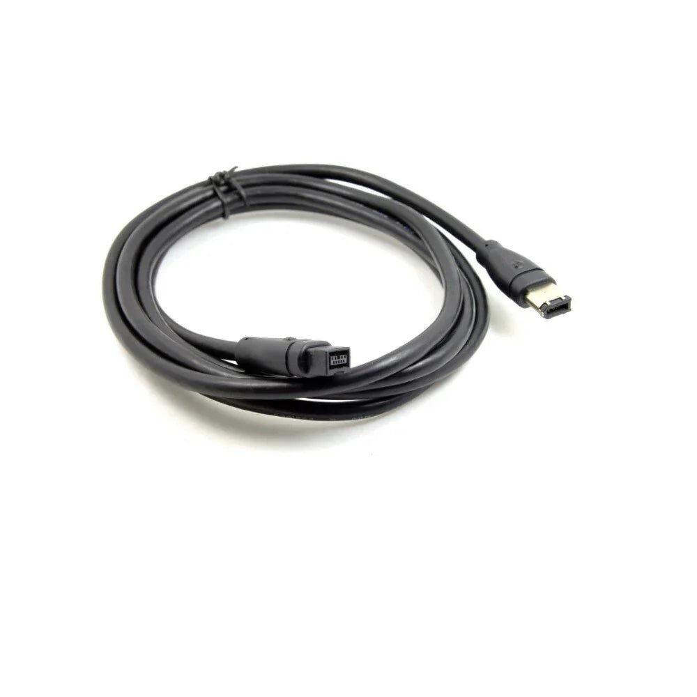 6FT Firewire 800 IEEE 1394B 9 Pin to 6 Pin Male to Male Cable - Black