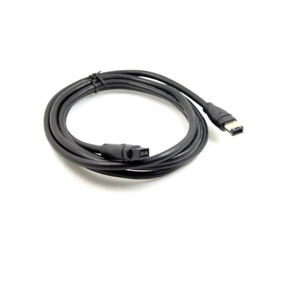 6FT Firewire 800 IEEE 1394B 9 Pin to 6 Pin Male to Male Cable - Black