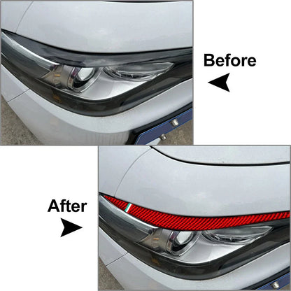 Headlight Eyebrow Eyelids Cover Trim for Alfa Romeo Giulia (2015-2024)