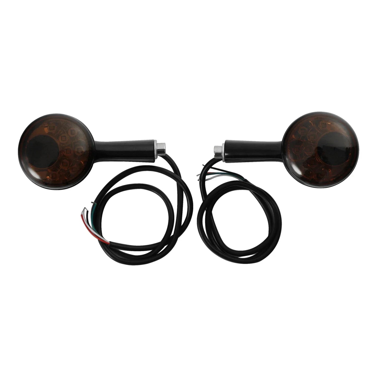 Black LED Amber Rear Turn Signals for Harley Sportster XL (1992-2022)