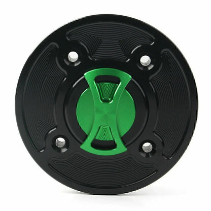CNC Fuel Gas Tank Cap Keyless for Kawasaki Ninja 400, 650, Z900, Versys 1000
