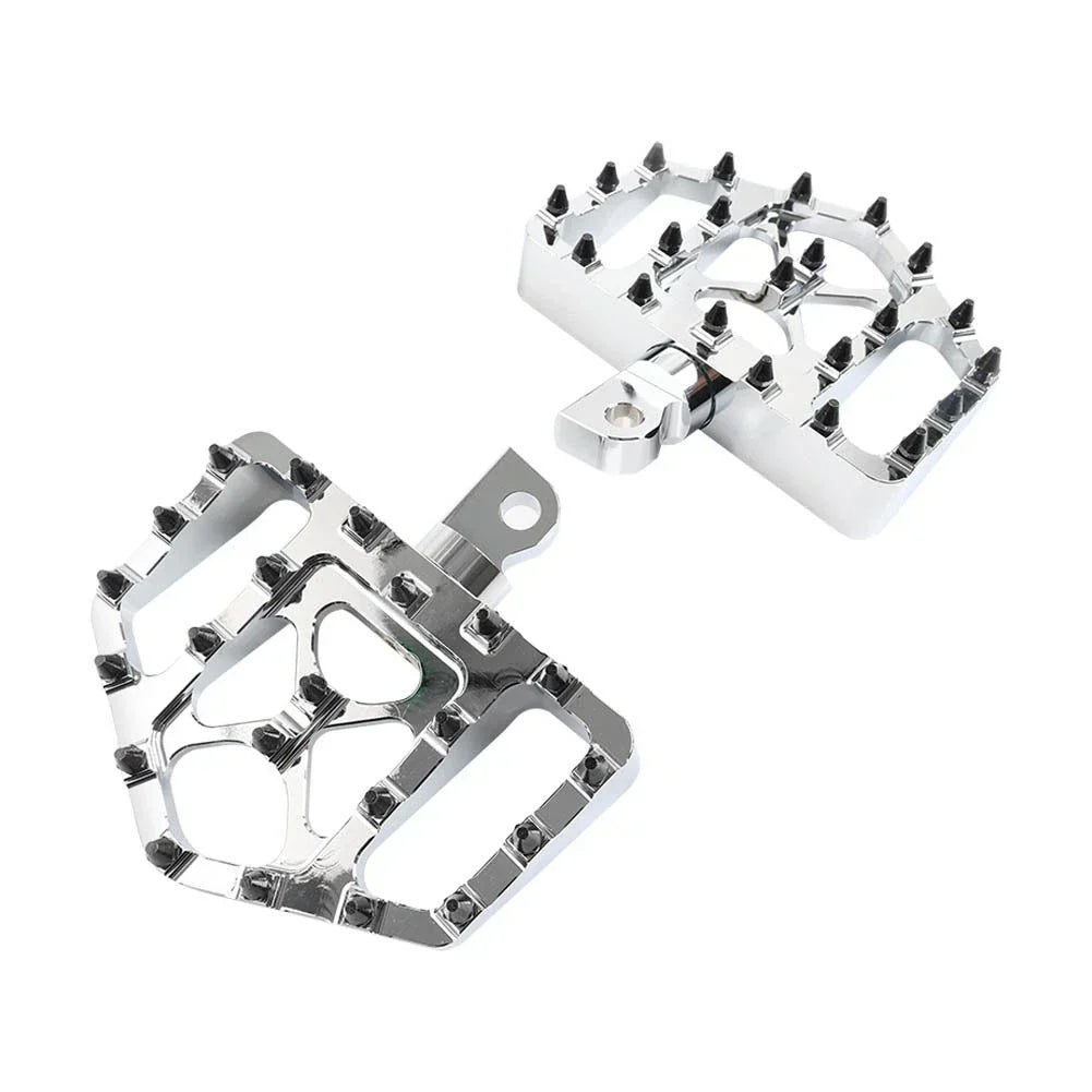 Wide Foot Pegs MX Style Floorboard for Harley Touring Softail Dyna