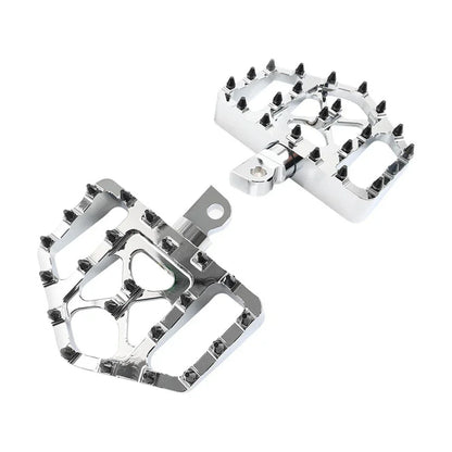 Wide Foot Pegs MX Style Floorboard for Harley Touring Softail Dyna