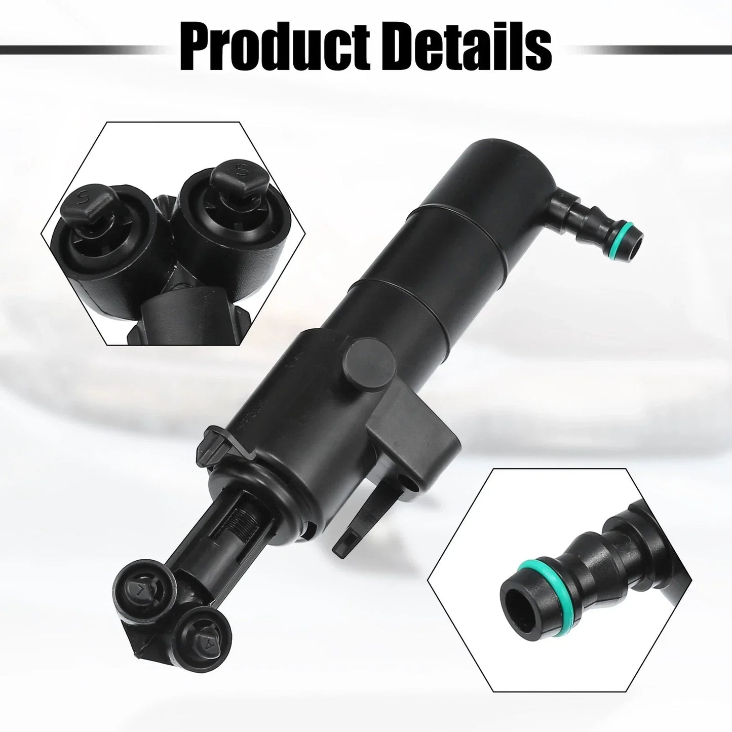 Front Left Right Headlight Washer Nozzles for Mercedes-Benz E350 E550 E63 AMG