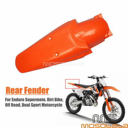 Orange Plastic Rear Motorcycle Fender for Honda XR 500R (1983-1984)
