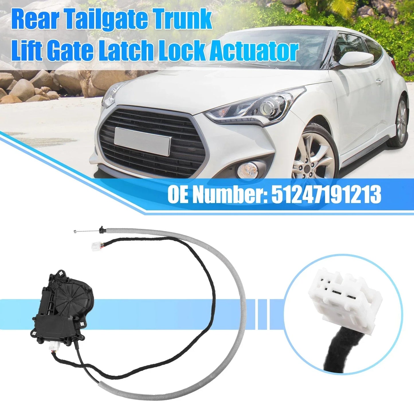 Rear Tailgate Trunk Latch Lock Actuator for BMW 740i (2011 - 2015)