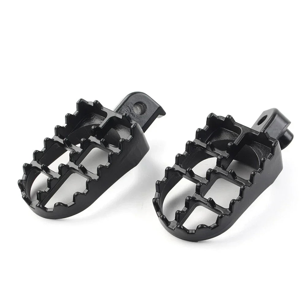 CNC Wide Foot Pegs Rear Set Pedals for Universal Motorcycle Bike Black