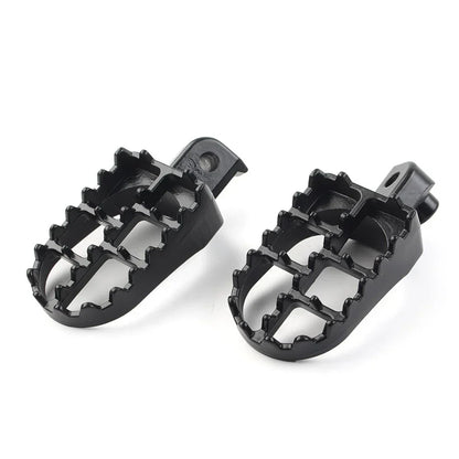 CNC Wide Foot Pegs Rear Set Pedals for Universal Motorcycle Bike Black