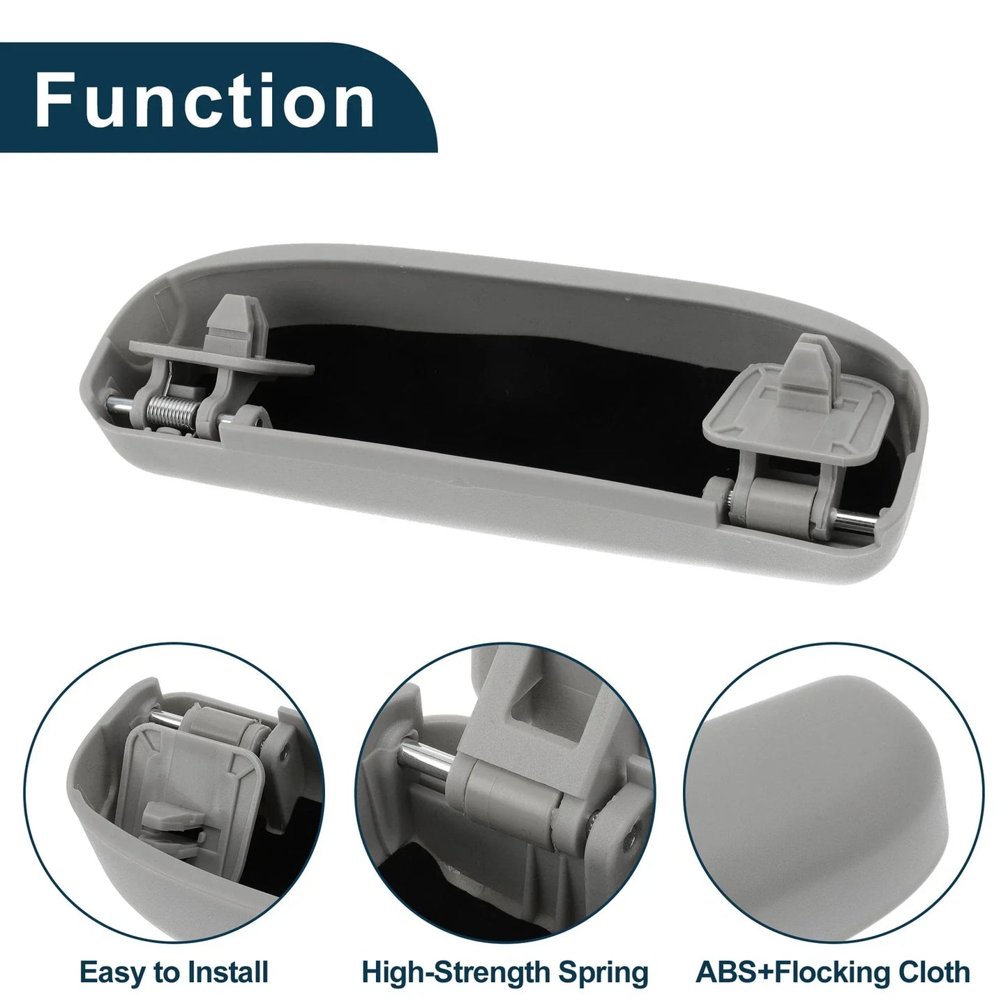 Sunglasses Case for Honda Accord 2012-2023 Eyeglasses Holder Storage Box Grey