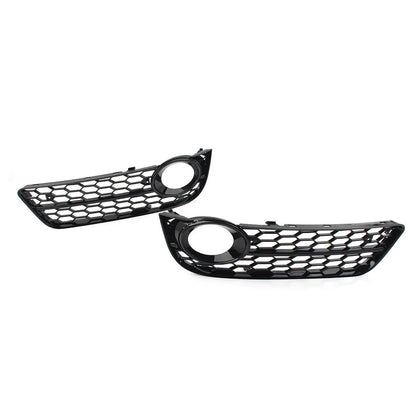 Honeycomb Mesh Fog Light Grille Covers for Audi A5 (2008-2011)