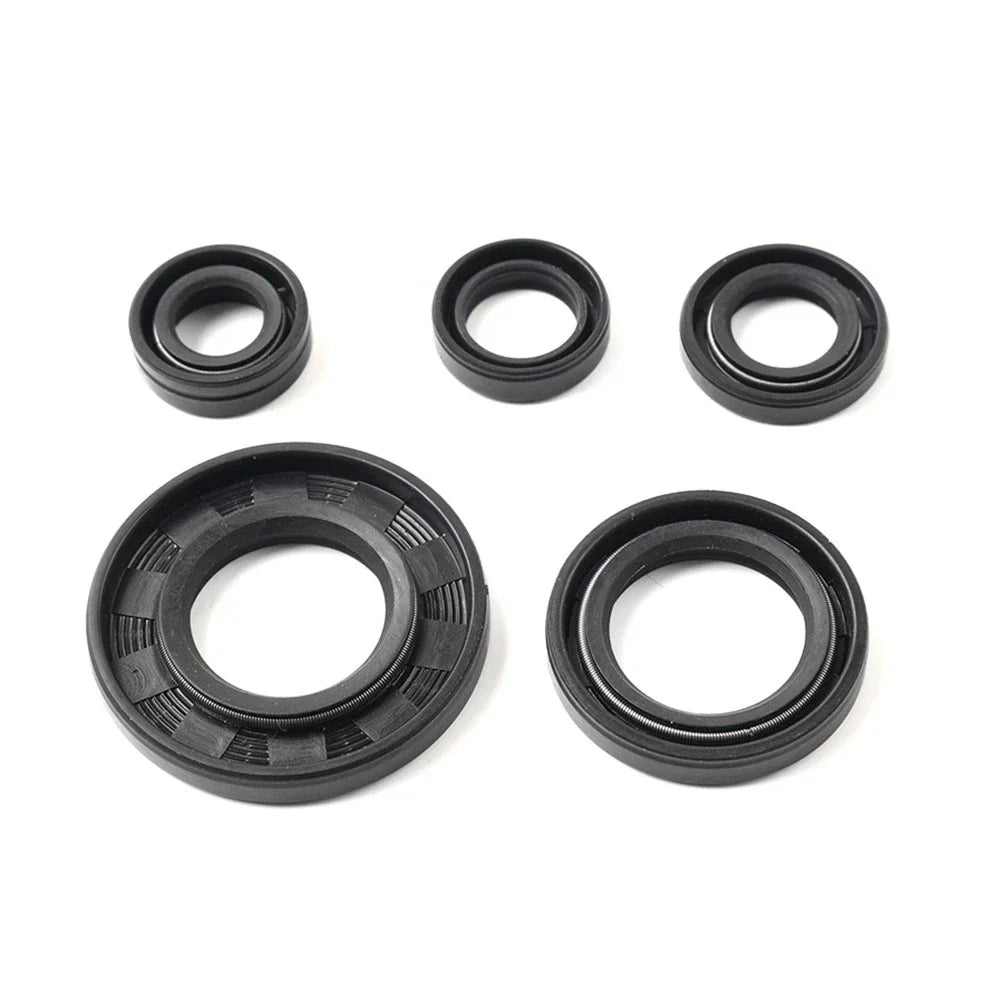 5Pcs Engine Gear Shaft Oil Seals for Yamaha YBR125 Motorcycle (2005-2016)