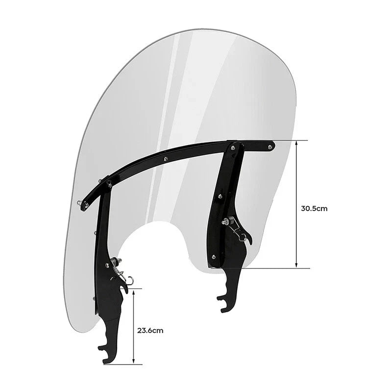 Clear Front Windshield for Harley Heritage Softail Fatboy Slim (2000-2017)