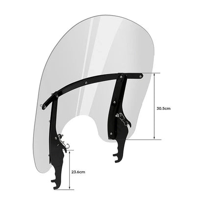 Clear Front Windshield for Harley Heritage Softail Fatboy Slim (2000-2017)