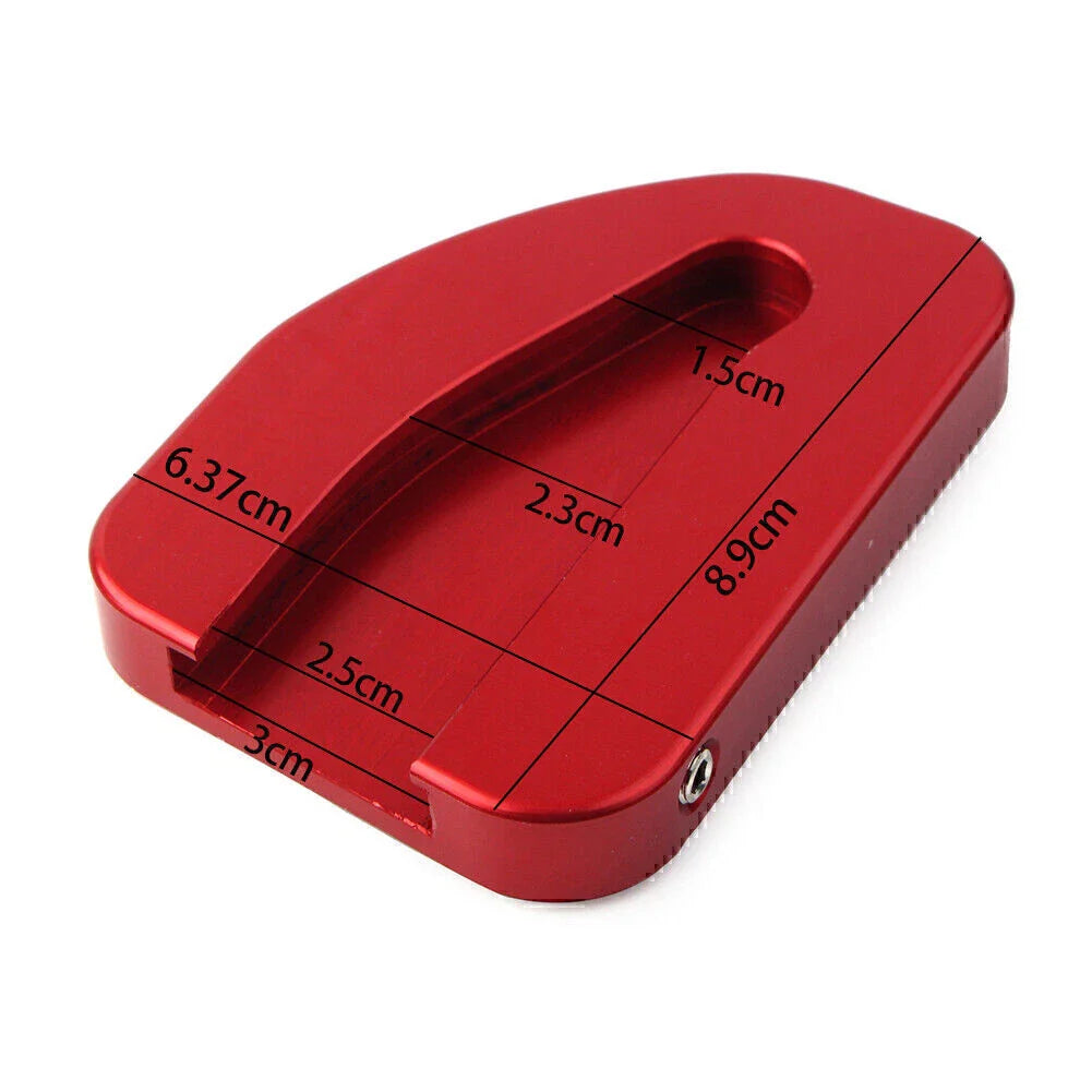 Side Stand Enlarger Red Pad for Honda GoldWing GL1800 (2010-2017)