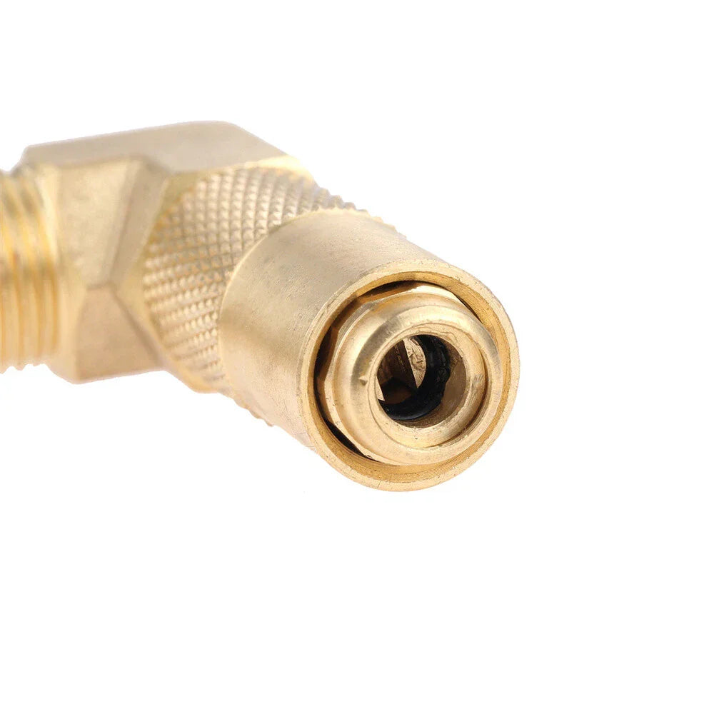 Low Pressure 3/8" Male Flare Propane Elbow Adapter for 17" & 22" Grills
