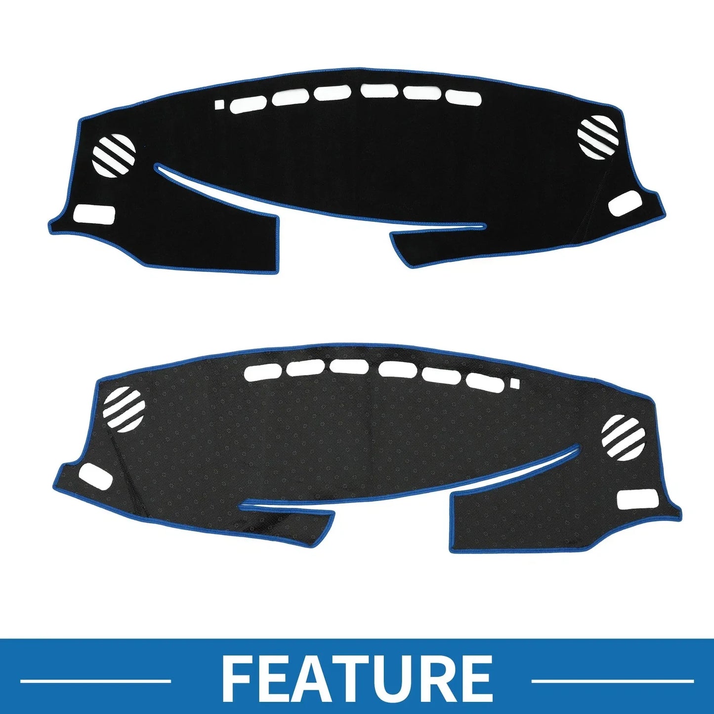 Dashboard Cover Mat for Lexus ES ES350 2013-2018 Sun Protector Pad Black Blue