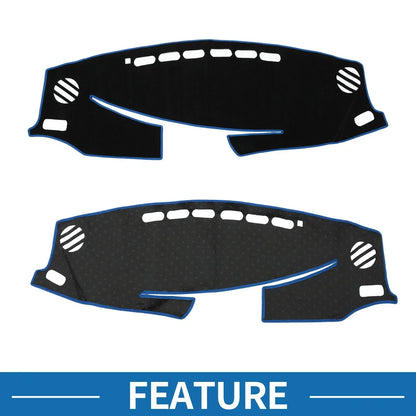 Dashboard Cover Mat for Lexus ES ES350 2013-2018 Sun Protector Pad Black Blue