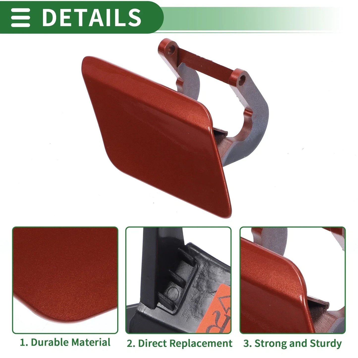 Front Right Bumper Headlight Washer Nozzle Cover for Mercedes-Benz (2010-2015)