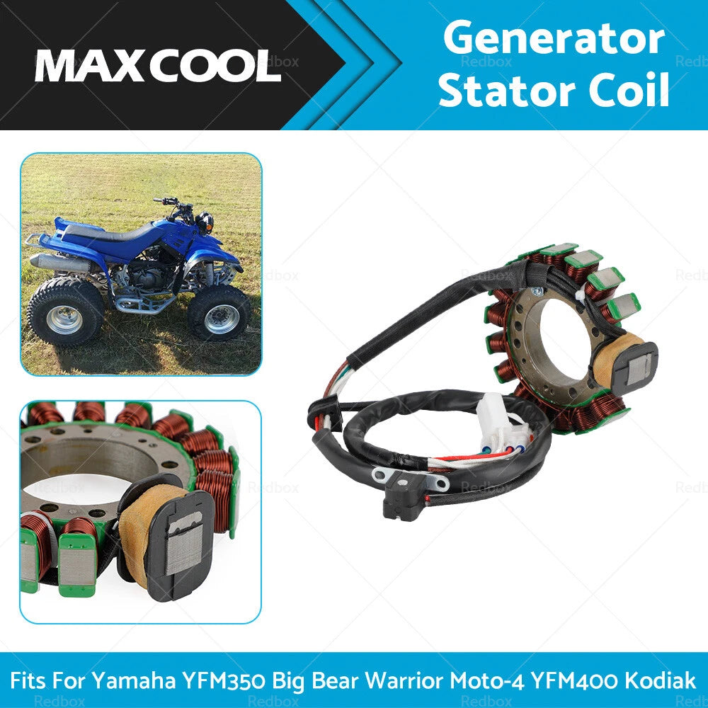 Magneto Stator Generator for Yamaha YFM 350 Big Bear, Moto-4, Warrior (1995-2001)
