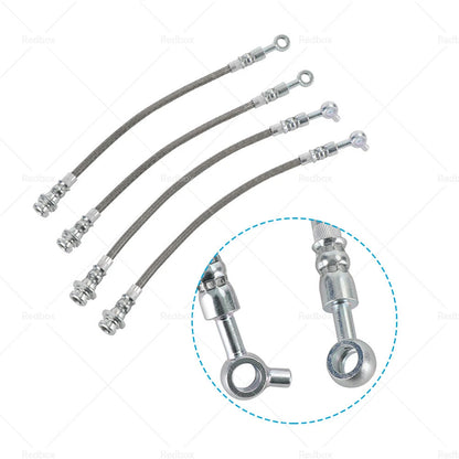 Braided Brake Line Hose Set for Nissan Patrol GQ Y60/Ford Maverick DA (1990-1997)