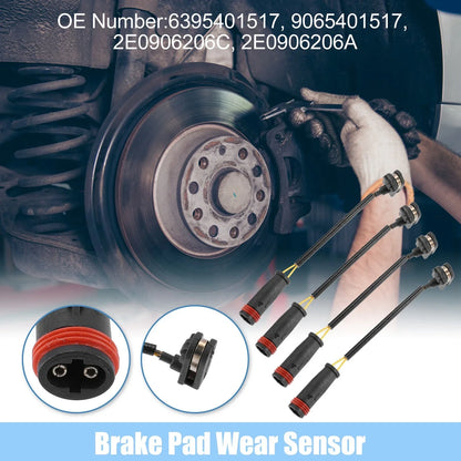 4pcs Front Rear Disc Brake Sensors for Mercedes-Benz Sprinter 2500 (2010-2018)