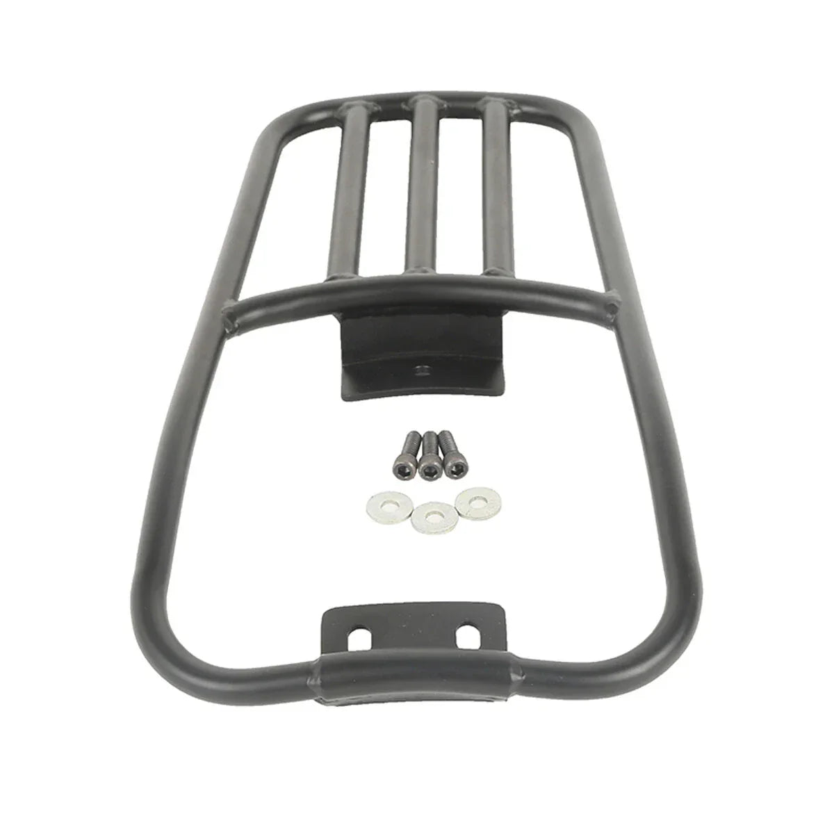 Black Rear Fender Luggage Rack for Harley Softail Deluxe (2005-2017)