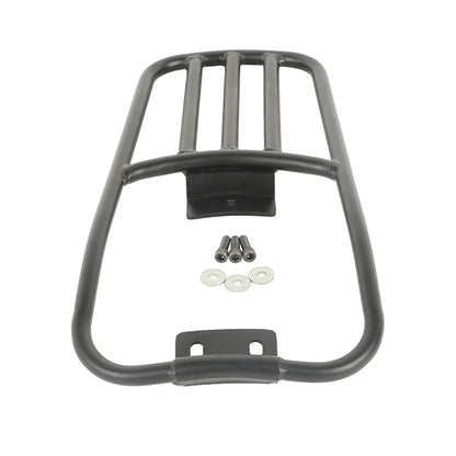 Black Rear Fender Luggage Rack for Harley Softail Deluxe (2005-2017)