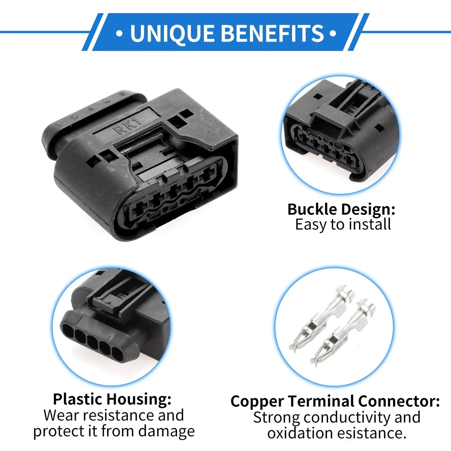 5 Pin Ignition Coil Connector Plug for Mercedes-Benz