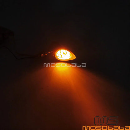 LED Motorcycle Bullet Turn Signal Lights for Harley Softail Iron 883/1200