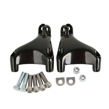 Black Rear Passenger Footpeg Mount Clamp for Harley Sportster 883 1200 (04-13)