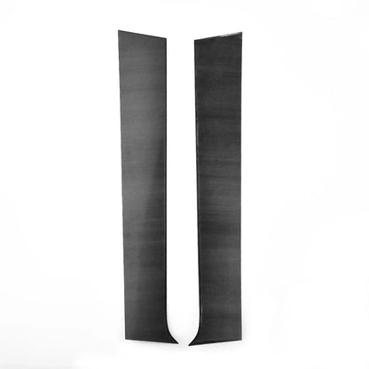 8x Black PC Side Door Casement Pillar Cover Trim for Honda HR-V (2016–2020)