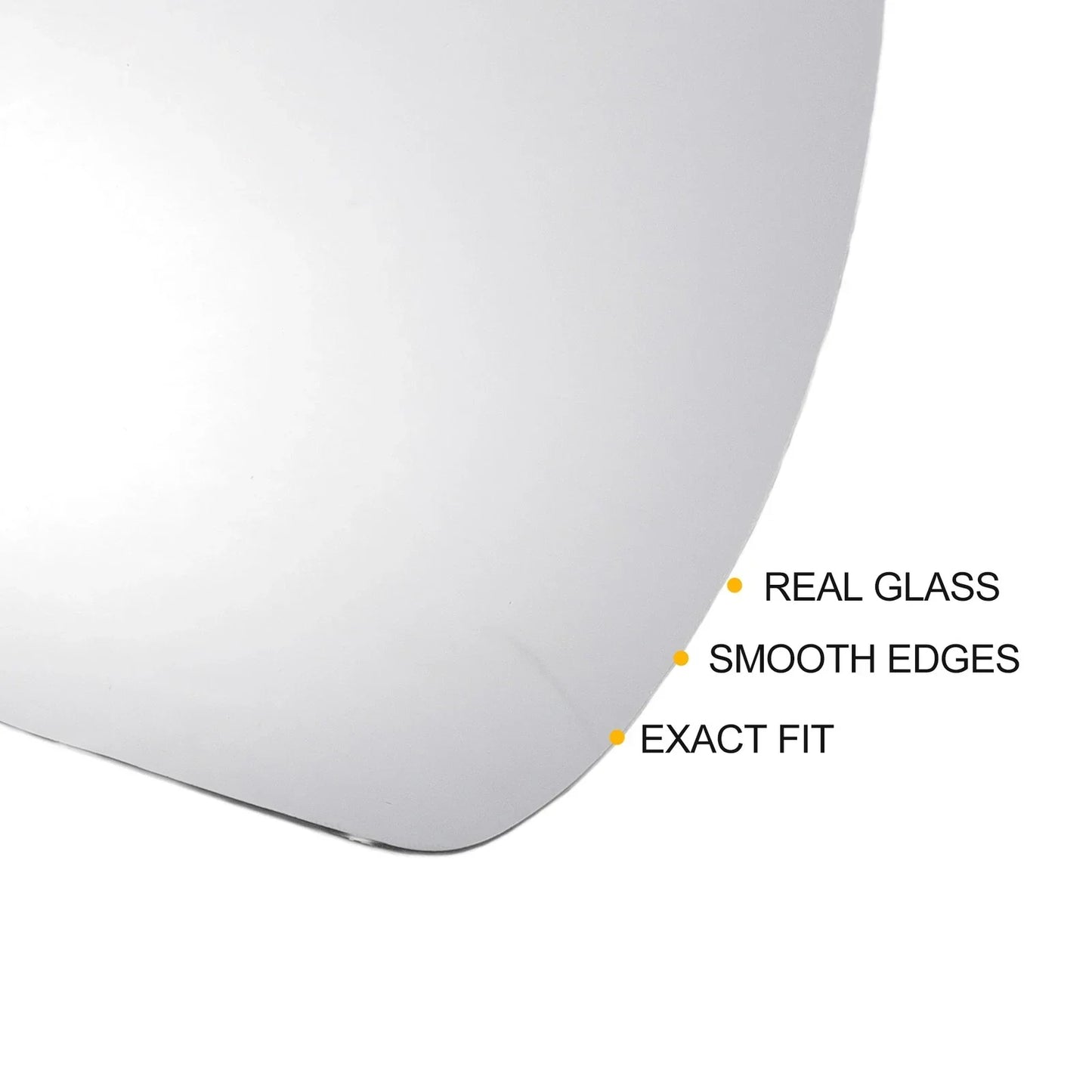 Right Side White Mirror Glass W/Back for Hyundai I30 (2017-2022)