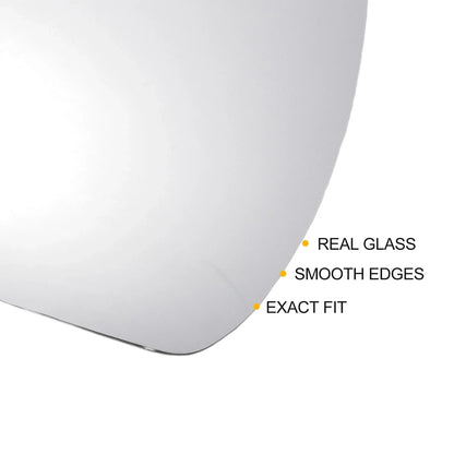 Right Side White Mirror Glass W/Back for Hyundai I30 (2017-2022)
