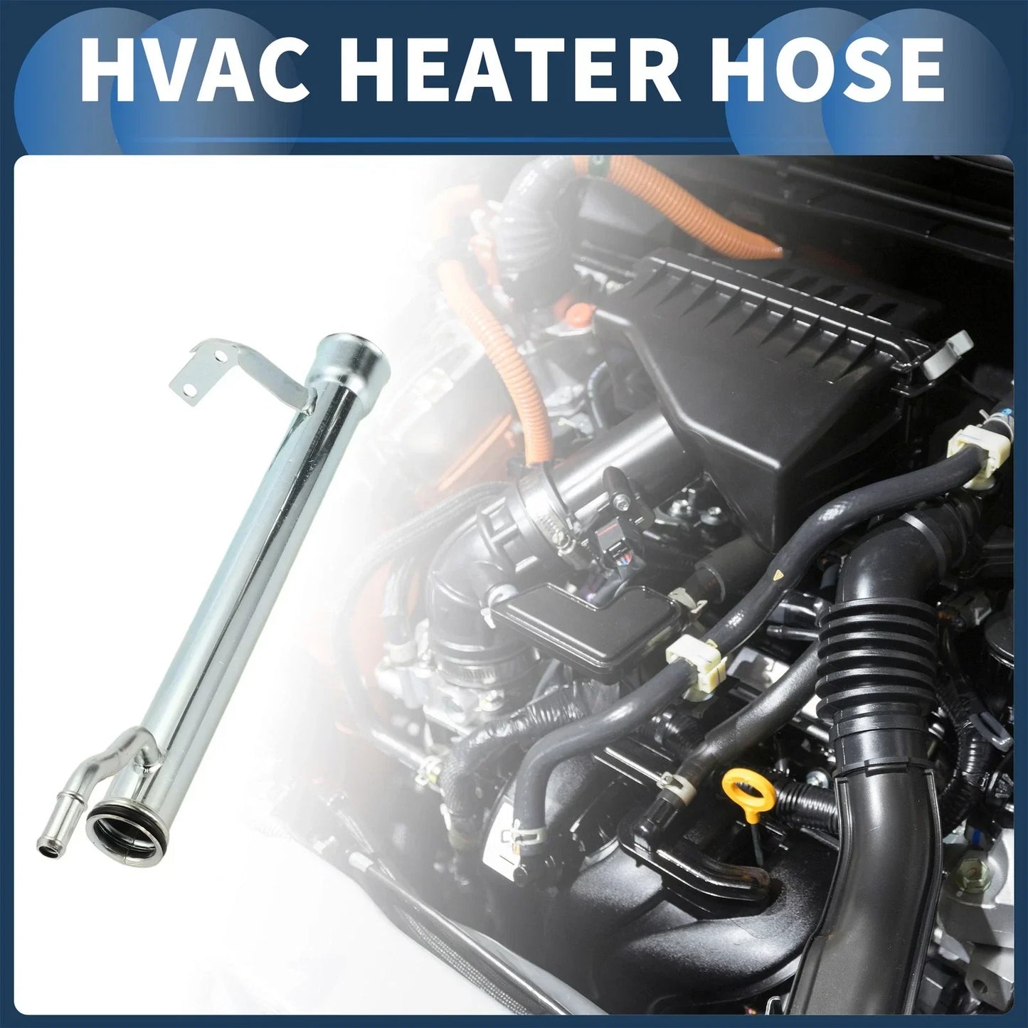 Heater Hose for Dodge Grand Caravan (1989-2020) Metal Silver Tone