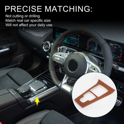 Center Console Panel Sticker for Mercedes-Benz GLA Class (2020-2021) Brown