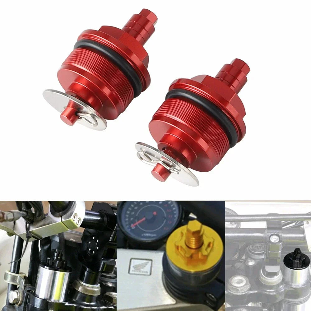 Red Front Fork Shock Absorber Bolts for Suzuki GSX250R (2018-2023)
