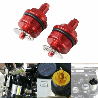 Red Front Fork Shock Absorber Bolts for Suzuki GSX250R (2018-2023)