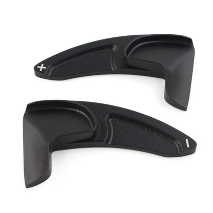 Black Steering Wheel Shift Paddle Shifter Extensions for Dodge Jeep Chrysler (N/A)