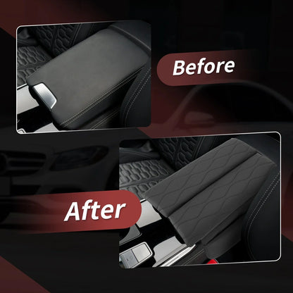 Center Console Cover for Mercedes Benz EQC 400 Leather Armrest Cushion (2019-2023)
