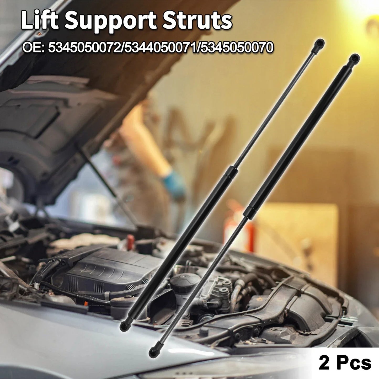 Hood Lift Supports Struts for Lexus LS460 Base/L Sedan (2007-2012)