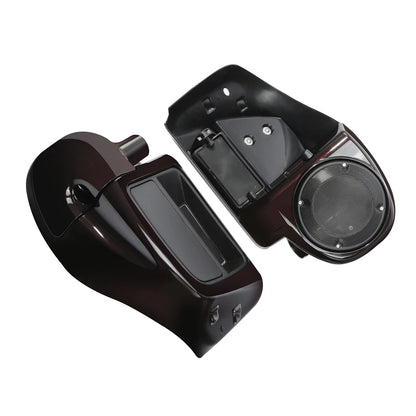 Vented Leg Fairings for Harley CVO Street Glide 2014-2024 Black Forest