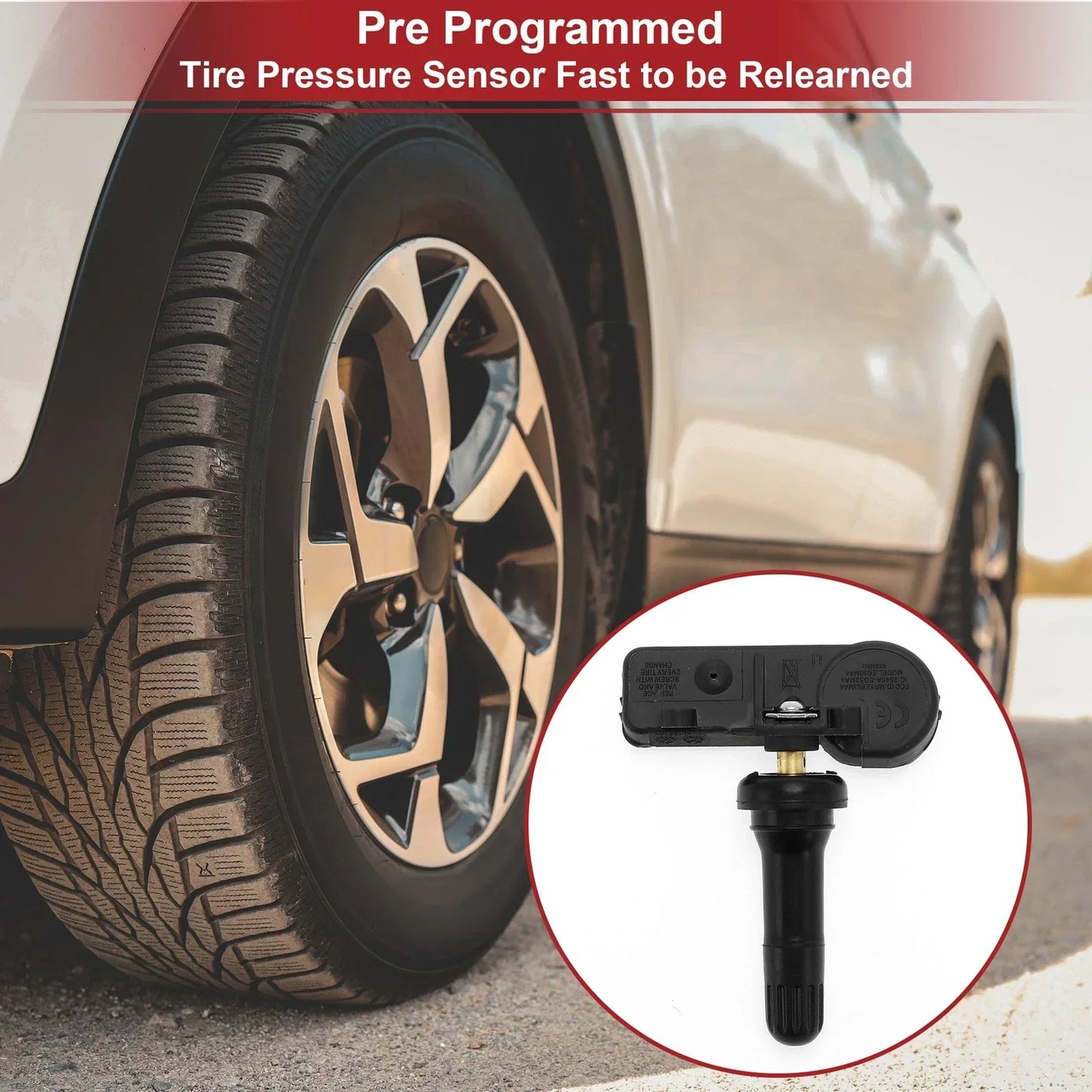 Tire Pressure Sensor 433MHz for RAM 1500/2500/3500/4500/5500 (2009)