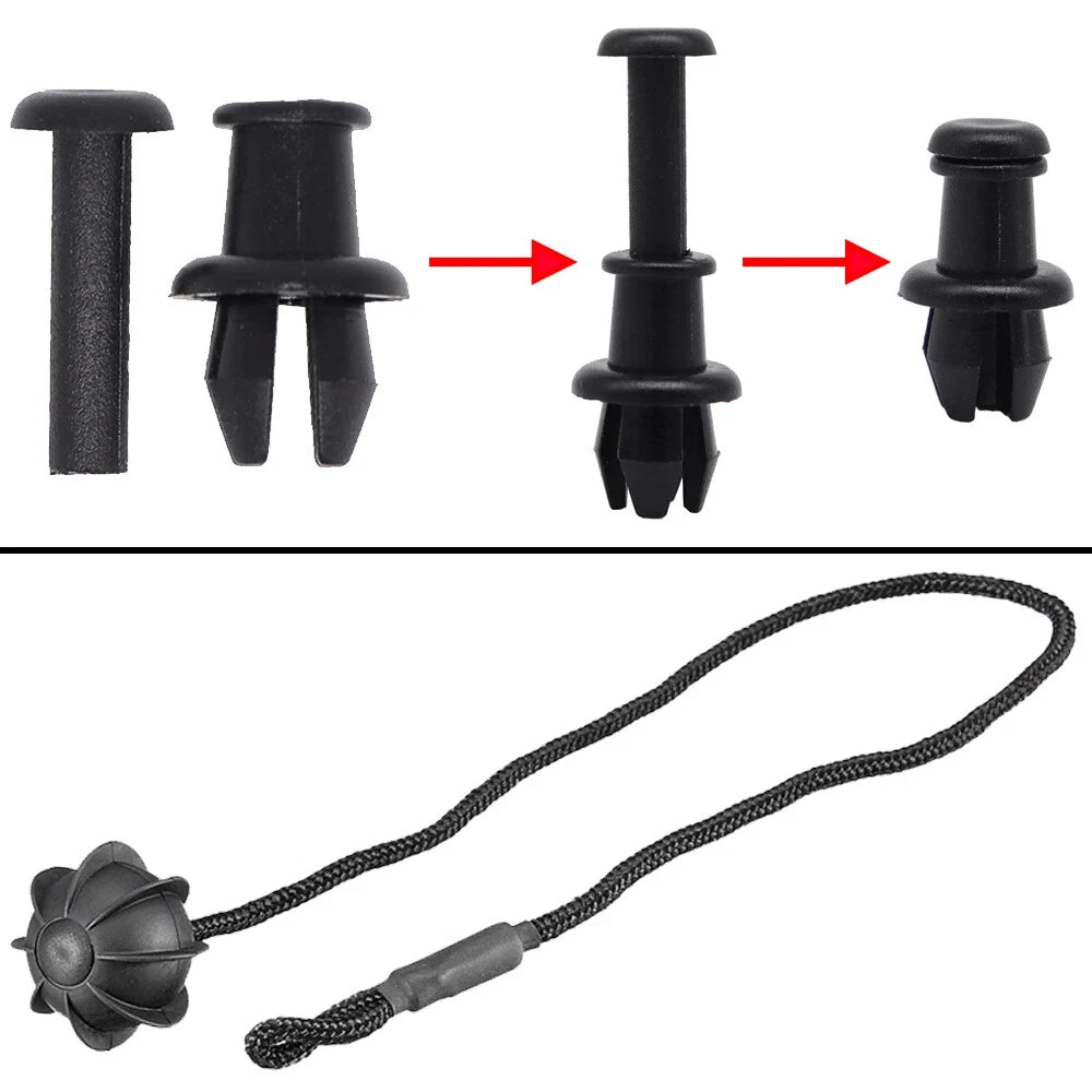 Rear Parcel Shelf String Strap Rope Replacement Kit for VW Polo MK5 MK6 (2010–2017)