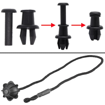 Rear Parcel Shelf String Strap Rope Replacement Kit for VW Polo MK5 MK6 (2010–2017)