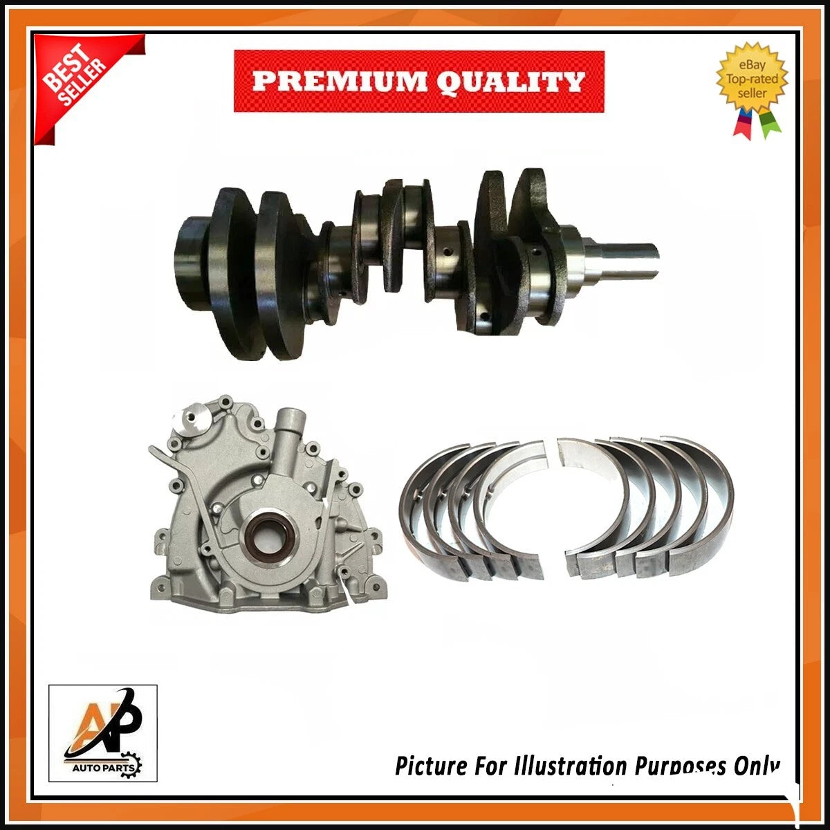 Crankshaft Bearing Kit Replacement for Land Rover Jaguar 3.0 306DT (2003–2012)