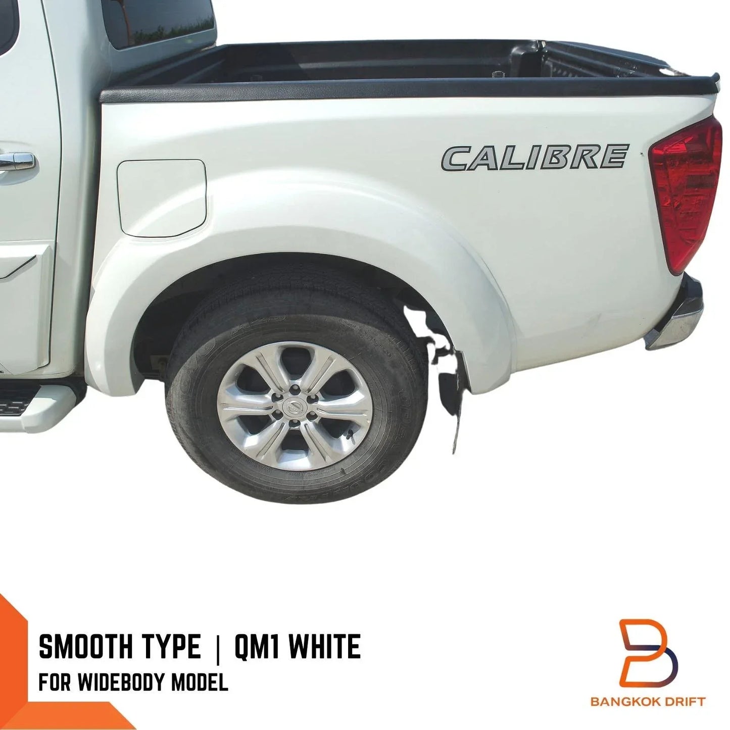 White Wheel Arch Flare Guard for Nissan Navara NP300 D23 ST-X (2015-2019)