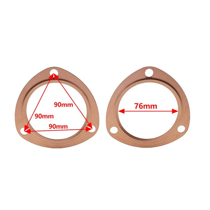 3" Header Collector Gaskets for Chevrolet V8 Small Block 302 (1967-1969)