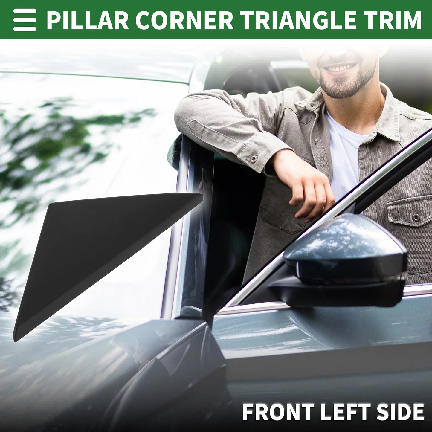 Front Left Side Door Pillar Window Trim for Hyundai Tuscani (2001-2009)
