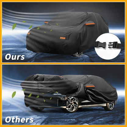 Waterproof All Weather Car Cover for Hyundai Ioniq 6 Black 190T-PU (2023)