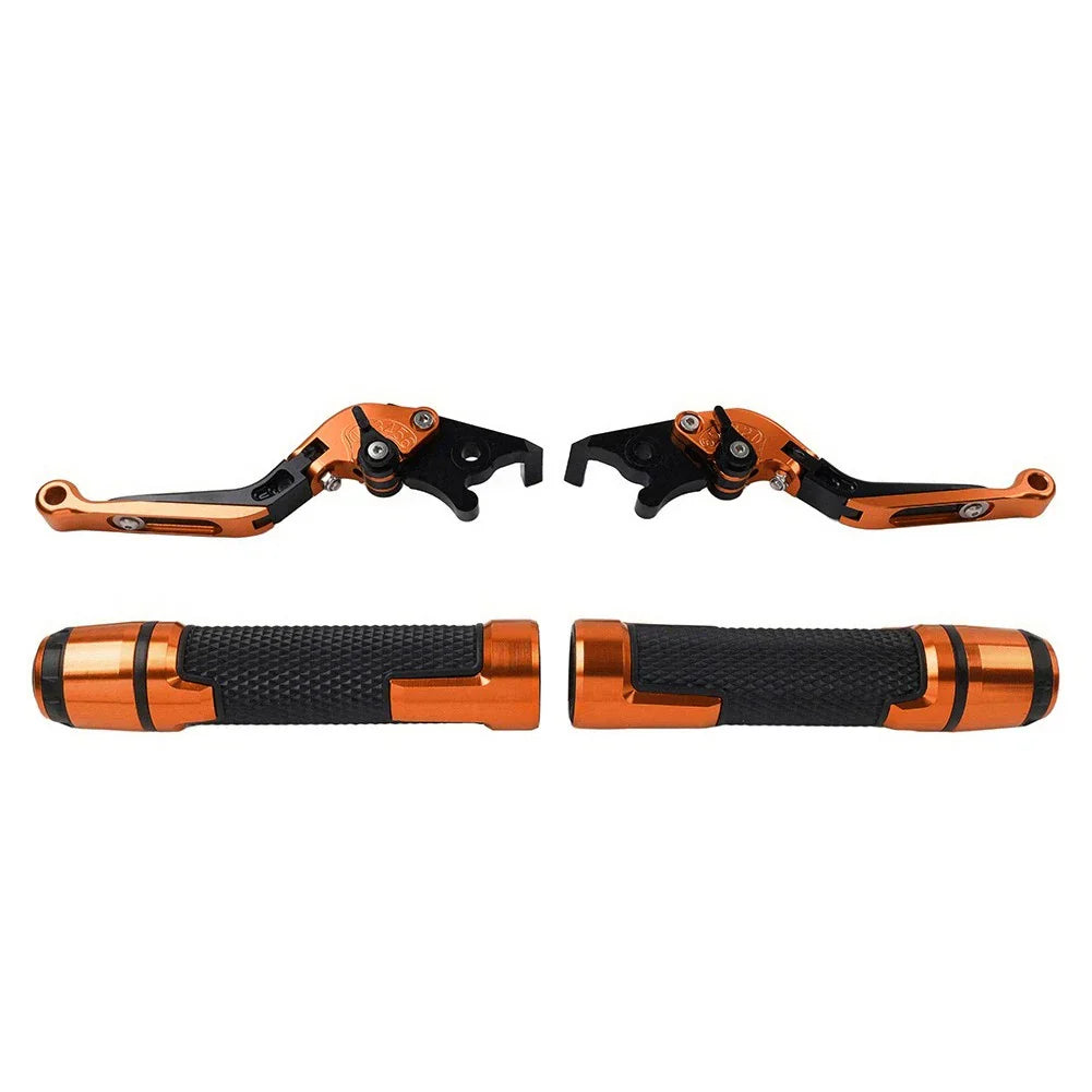 Folding Extendable Brake Clutch Levers & Handlebar Grips for Suzuki RF600R (1993-1998)